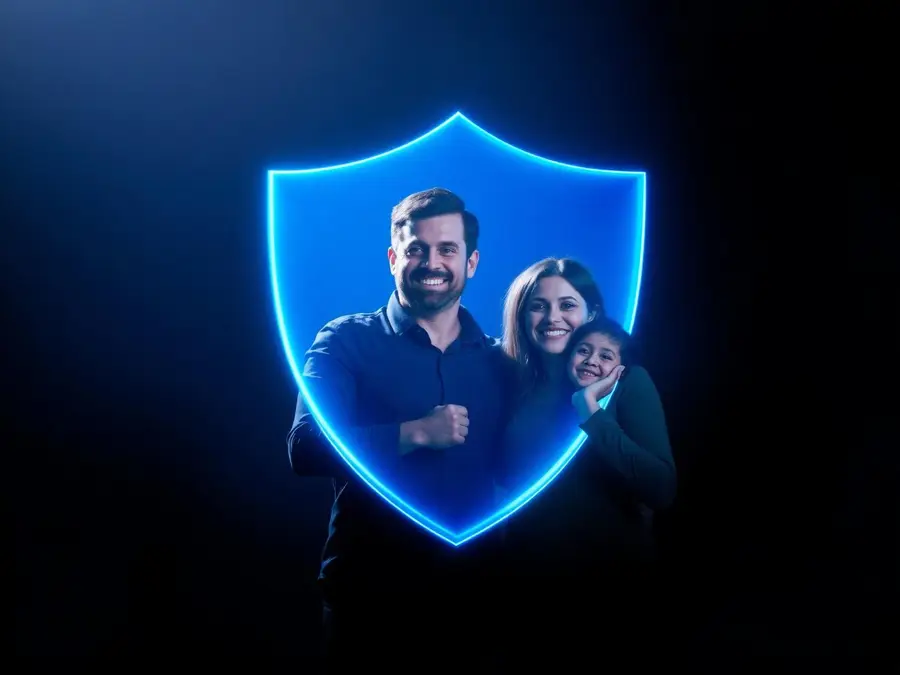 Família protegida com seguro Itacore